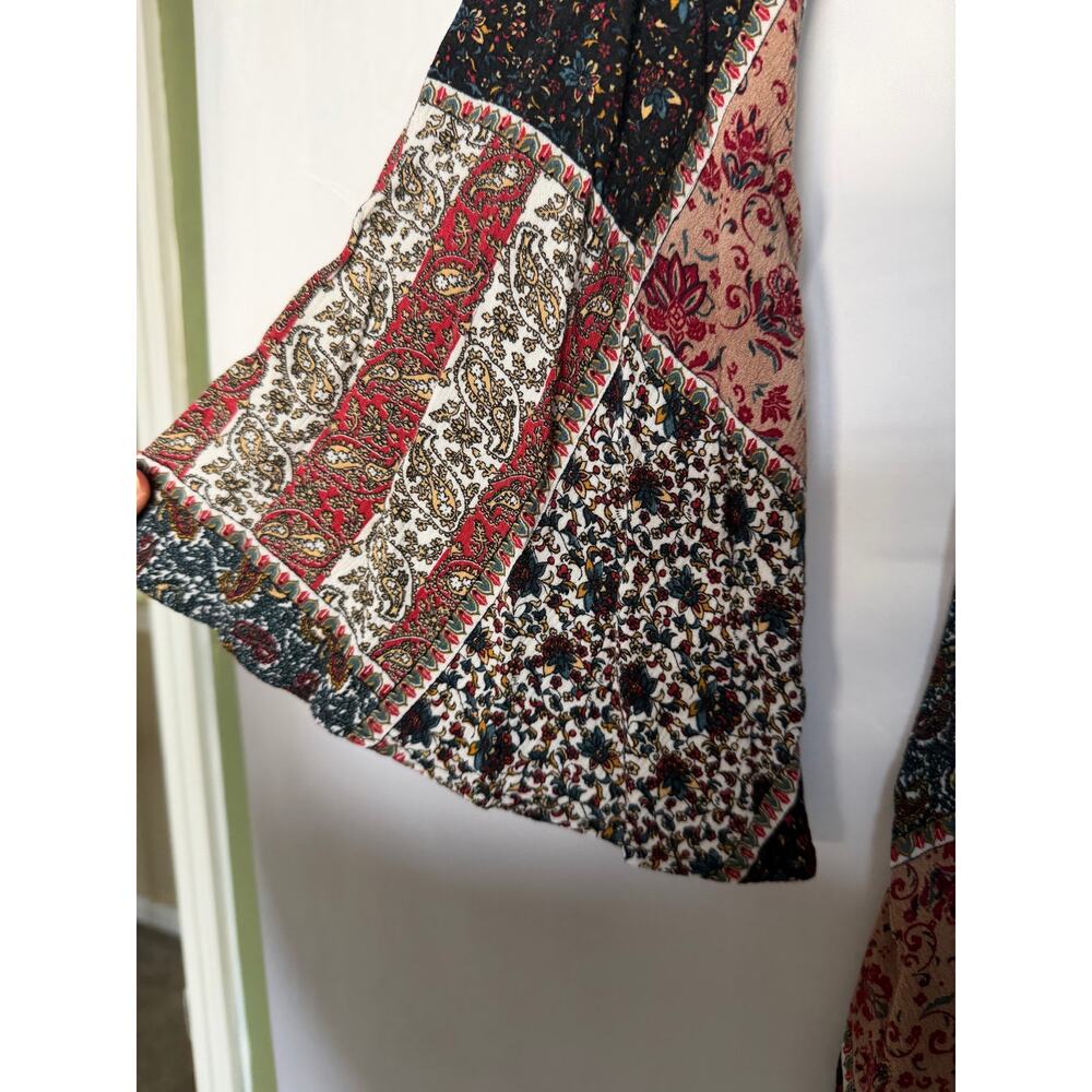 American Eagle Mini Dress Patchwork Bell Sleeve B… - image 6